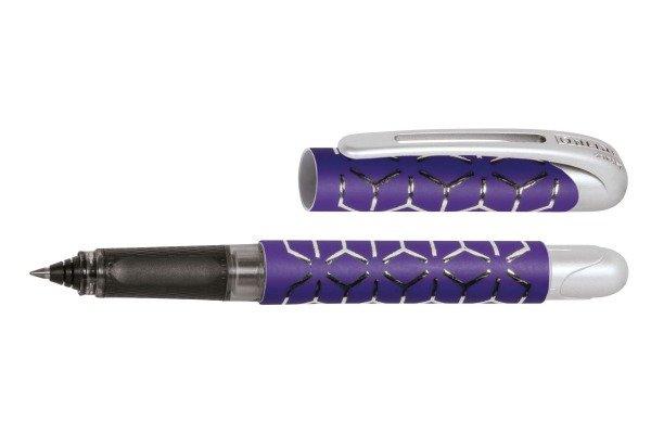 Image of ONLINE Rollerball College 0.7mm 12522/3D Black/Purple Style Silver ONLINE Rollerball College 0.7mm 12522/3D Black/Purple Style Silver