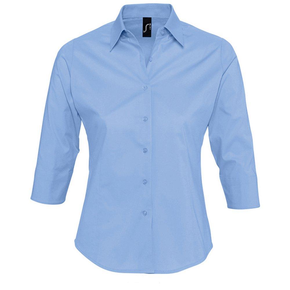 SOLS  Effect Bluse Arbeitsbluse, 34Ärmel 