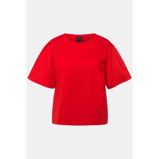 Ulla Popken  T-shirt classica con scollo a girocollo e mezze maniche blusanti 