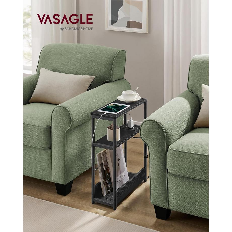 Songmics Beistelltisch mit Ladefunktion  