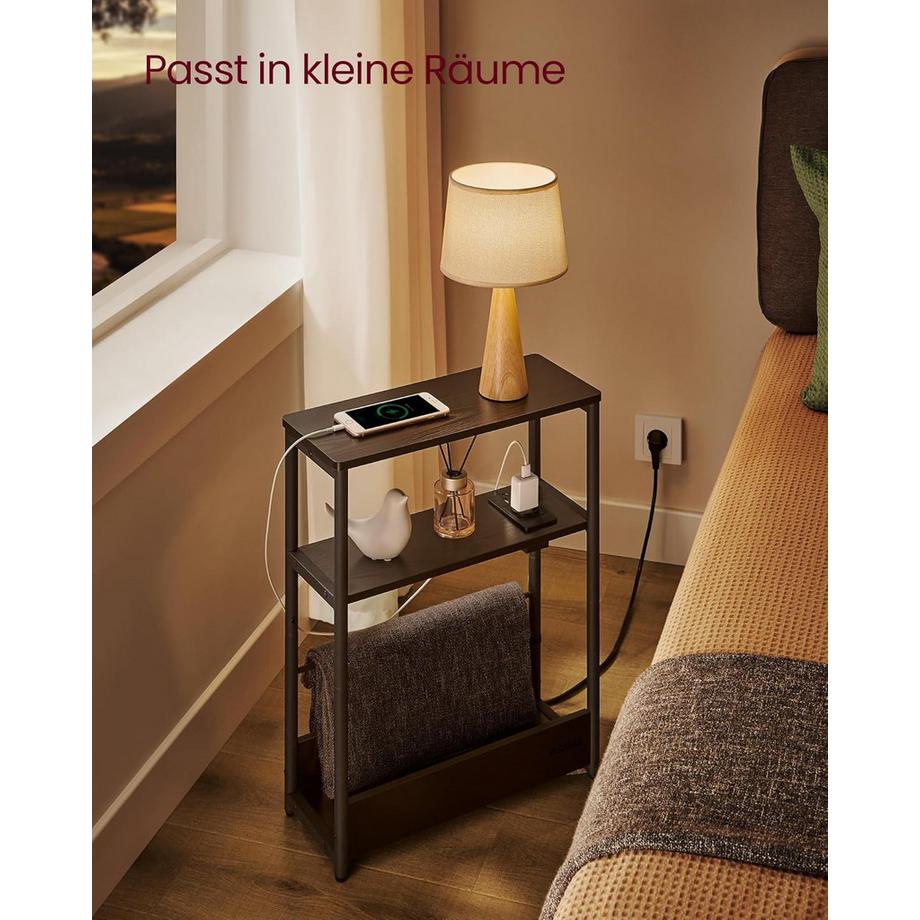 Songmics Beistelltisch mit Ladefunktion  