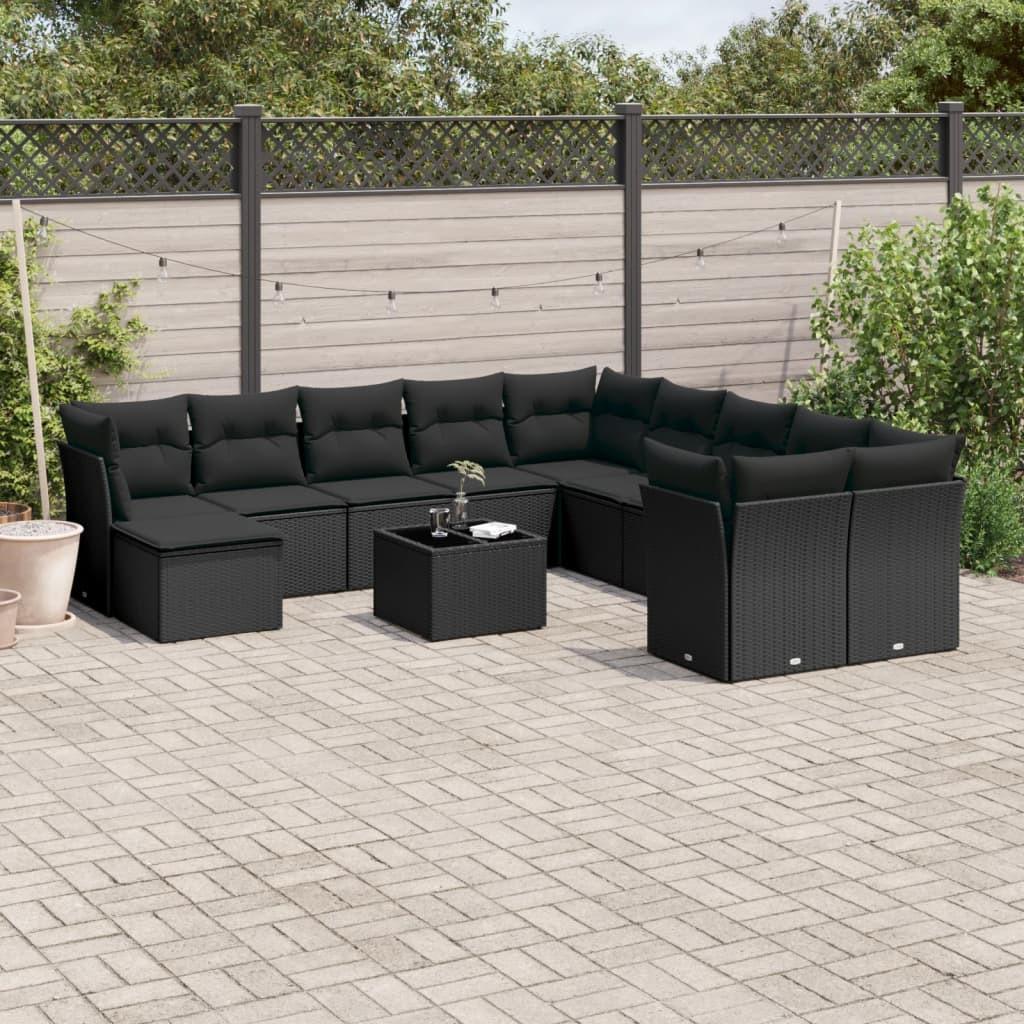 VidaXL set divano da giardino Polirattan  