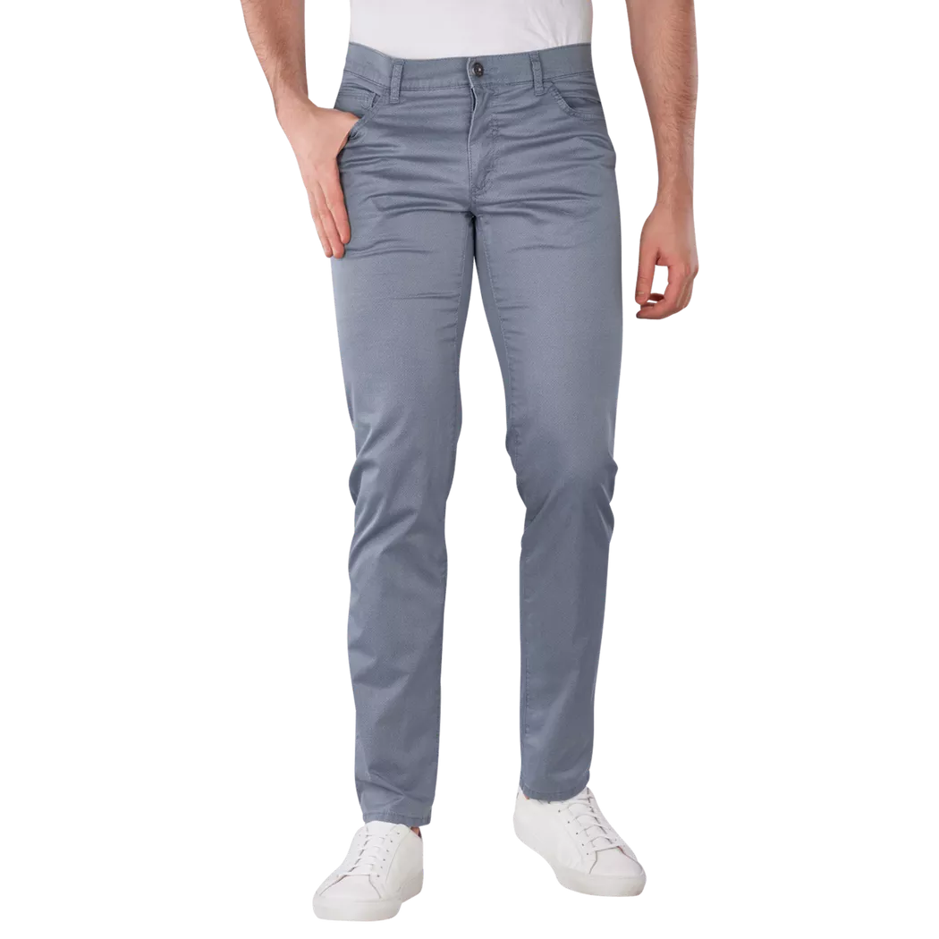 BRAX - Cadiz 5-Pocket Pants Straight Fit Ultra Light Print, für Herren, Hellblau, Größe W34/L32
