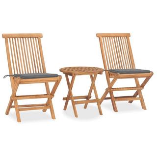 VidaXL set arredo pieghevole giardino Teak riciclato  