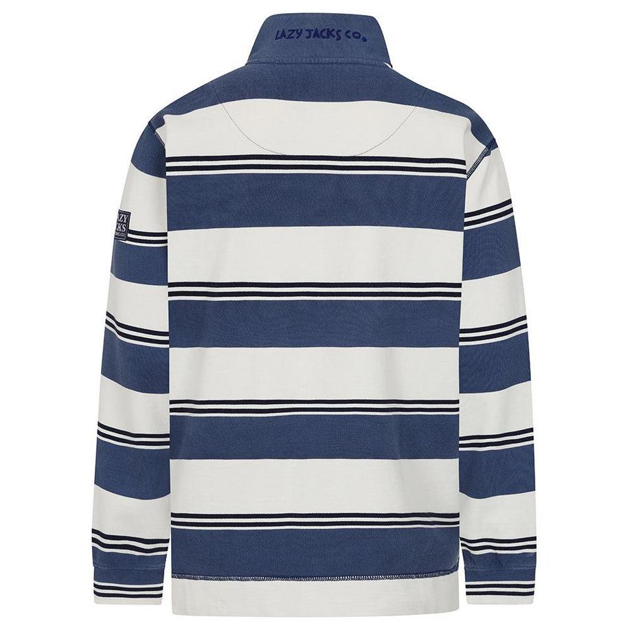 Lazy Jacks Piqué Gestreiftes Sweatshirt  