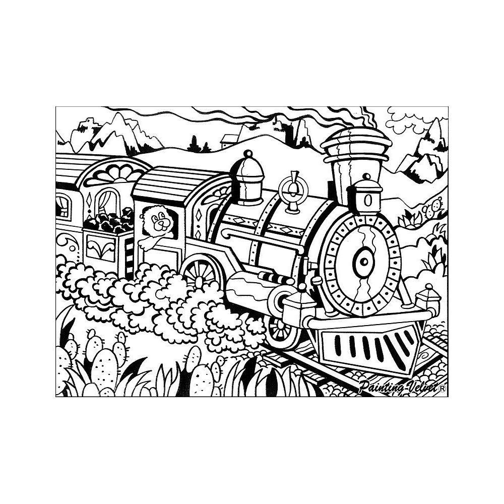 Image of Tataruga Trenino Einzel Ausmalbild Schwarz