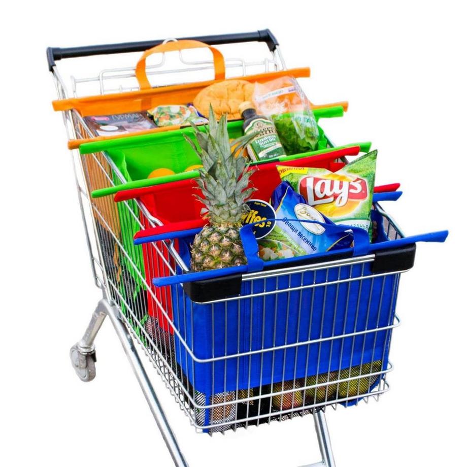 eStore  4x Einkaufswagentaschen 