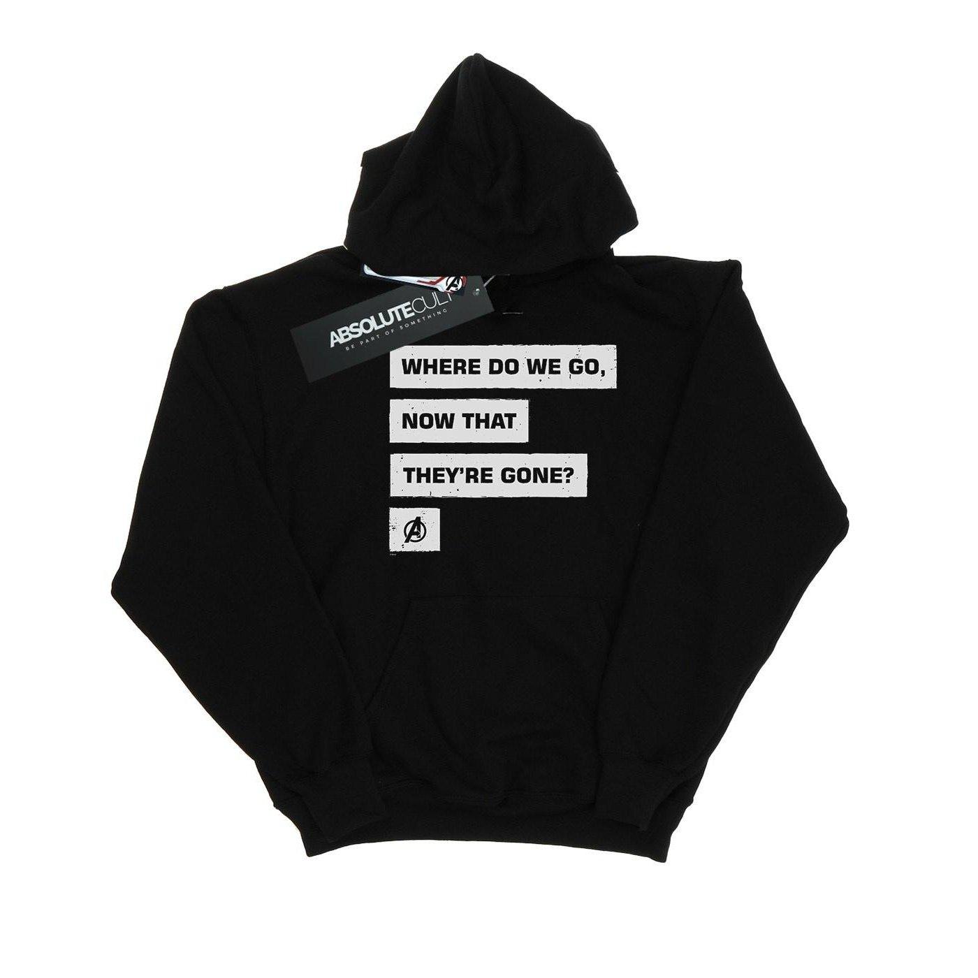 Image of Avengers Endgame Where Do We Go Kapuzenpullover Damen Schwarz L