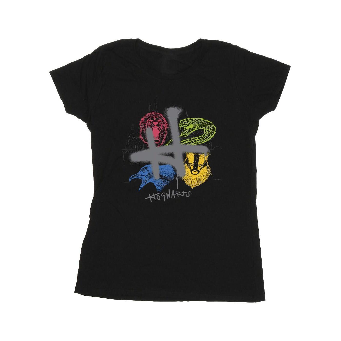 Image of Emblems H Spray Tshirt Damen Schwarz L