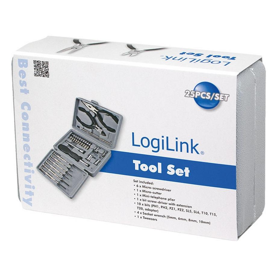 LogiLink Trousse à outils 25 pièces  
