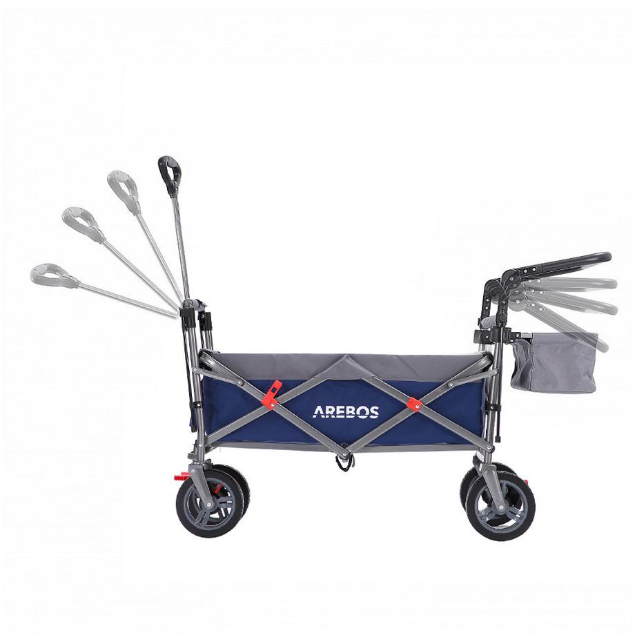 Arebos  Charrette à bras avec toit | Charrette à bras | Chariot de transport | Chariot à matériel 