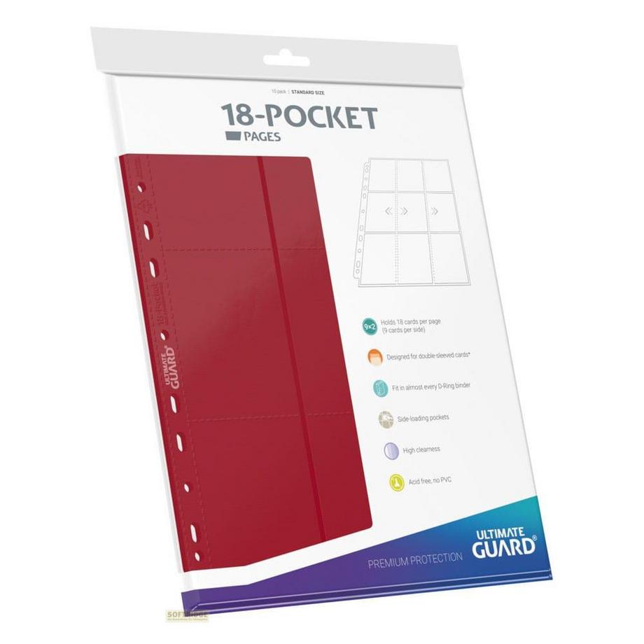 Ultimate Guard  Ultimate Guard 18-Pocket Pages Side-Loading Rot (10) 
