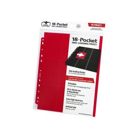 Ultimate Guard  Ultimate Guard 18-Pocket Pages Side-Loading Rot (10) 