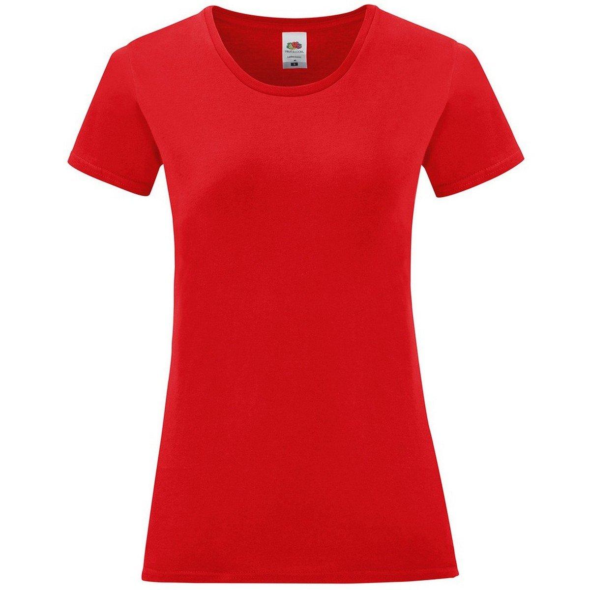 Image of Iconic Tshirt Damen Rot Bunt S