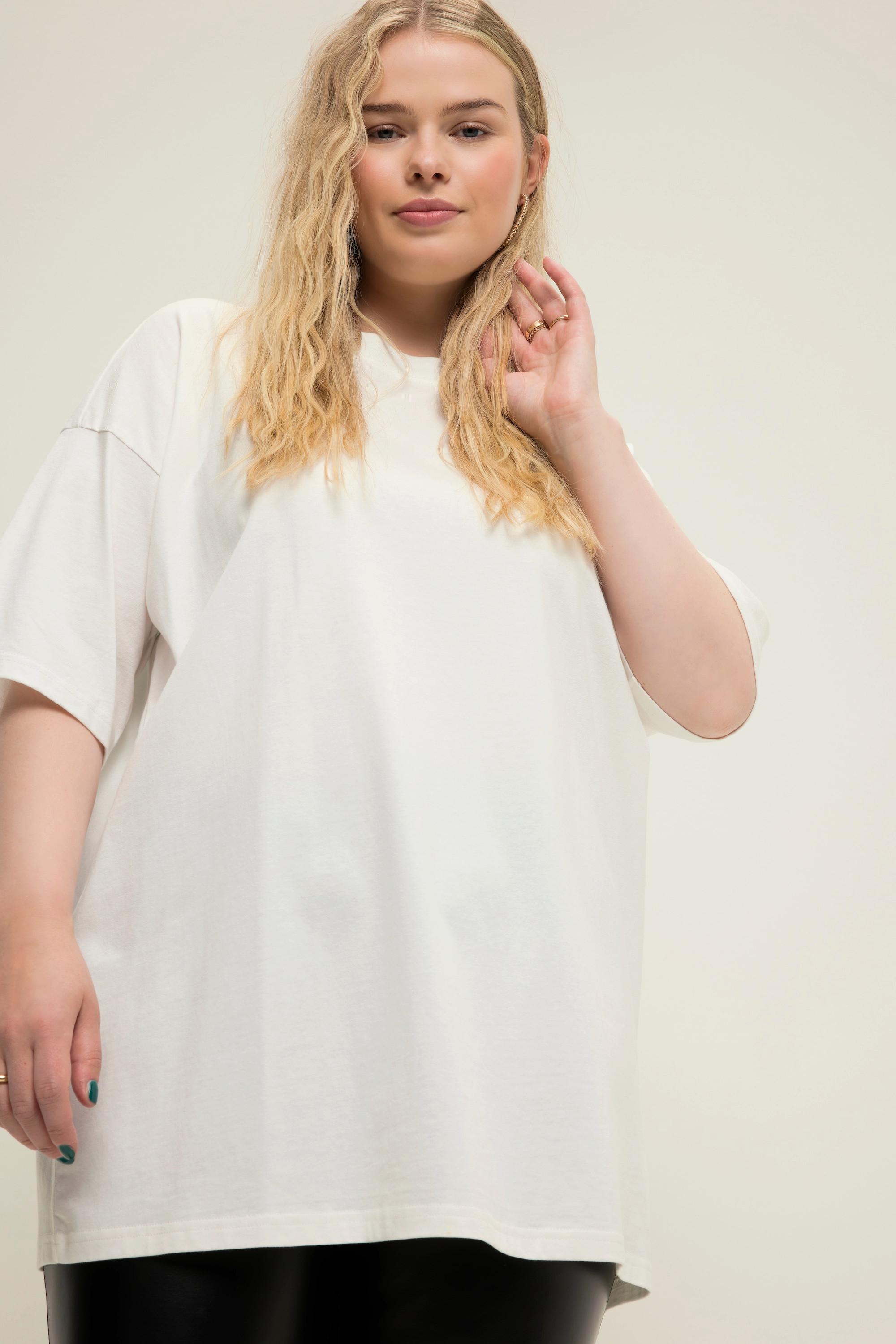 Studio Untold  T-shirt oversize, col rond, grand imprimé dans le dos 