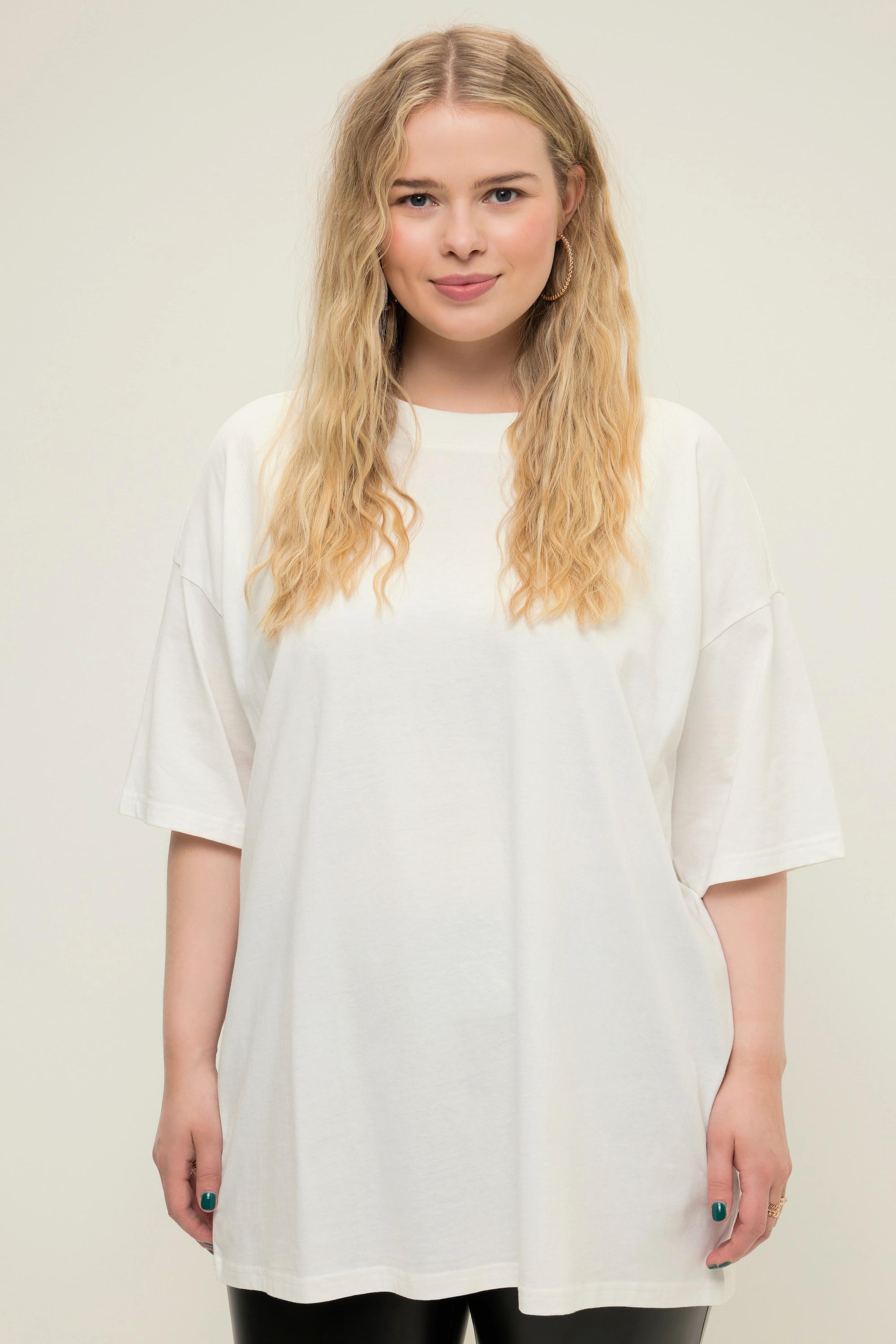 Studio Untold  T-shirt oversize, col rond, grand imprimé dans le dos 