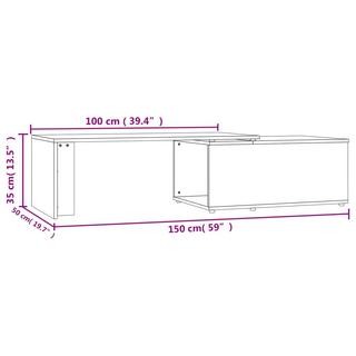 VidaXL Table basse bois d'ingénierie  