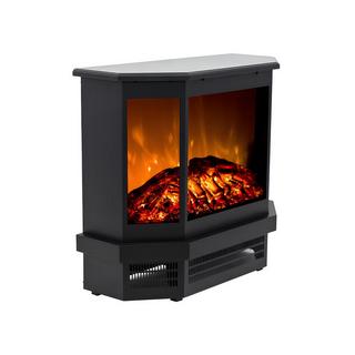 Vente-unique Elektrokamin Wandkamin - L55,8 x P22,5 x H51,6 cm - Schwarz - ETNA  