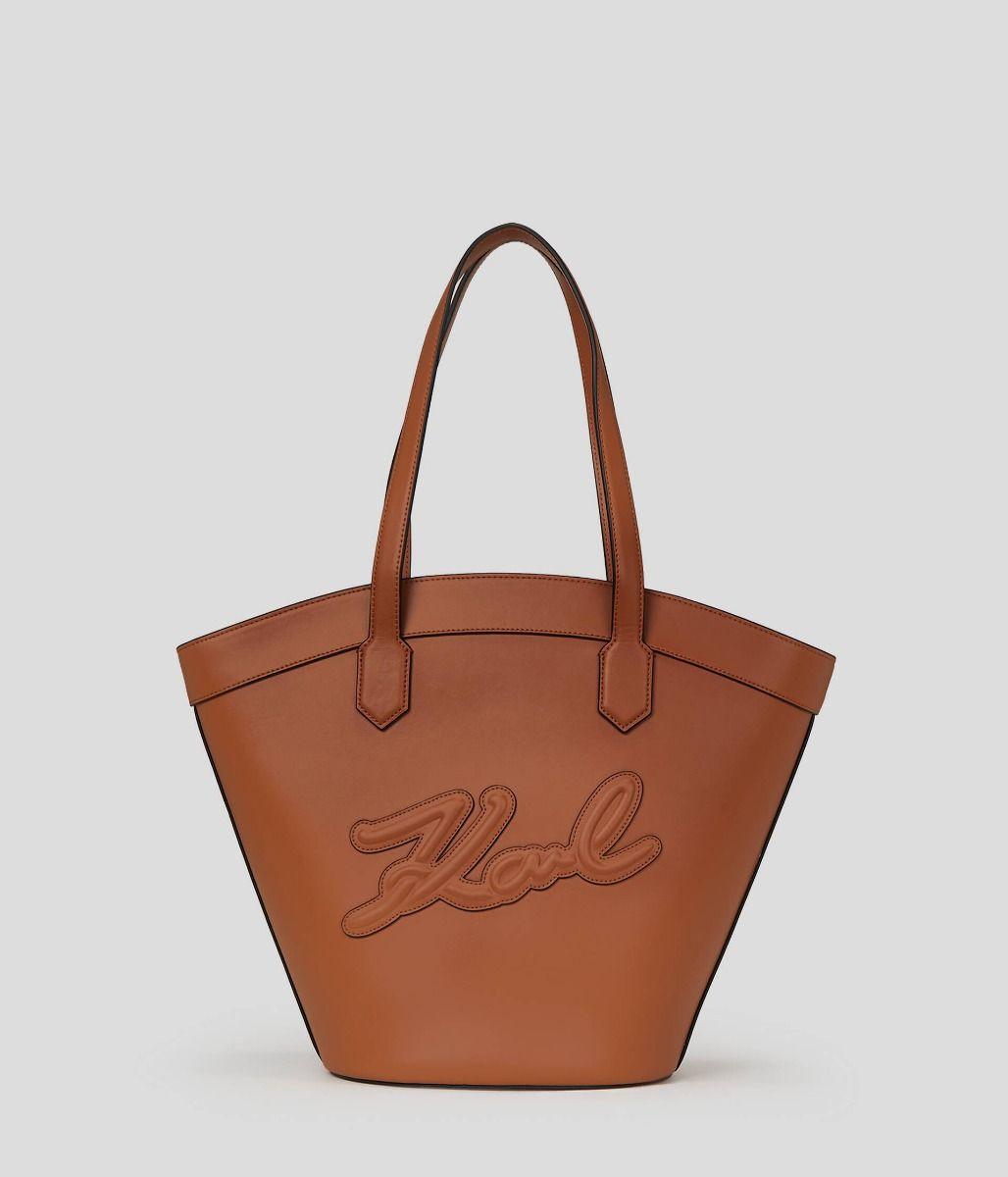 Image of Signature Tulip Tote Damen Cognac ONE SIZE