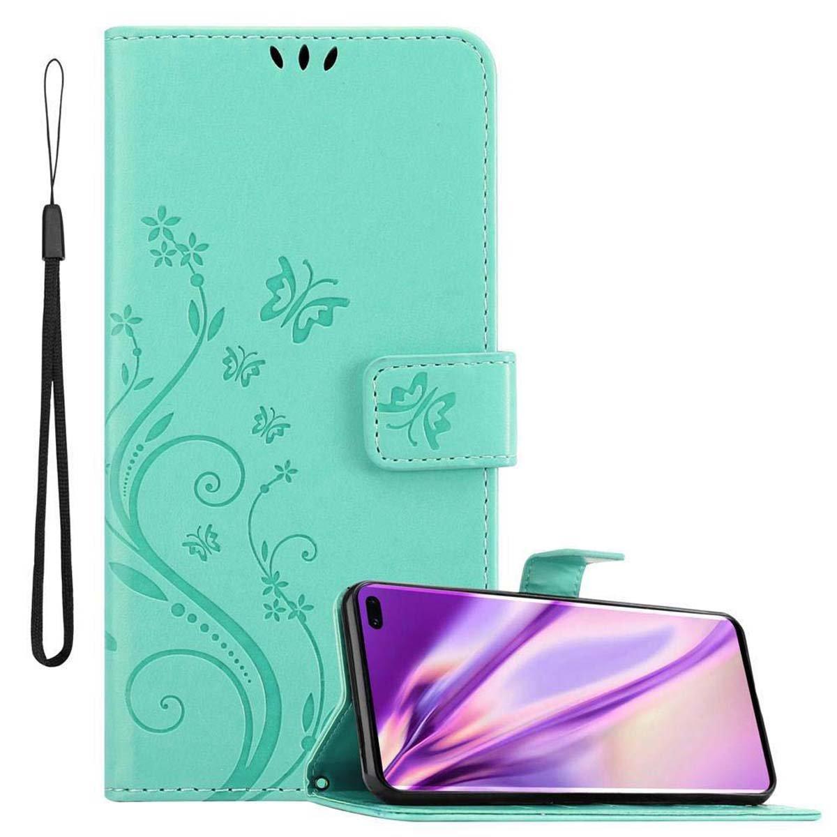 Cadorabo  Hülle für Samsung Galaxy S10 PLUS Blumen Design Magnetverschluss 