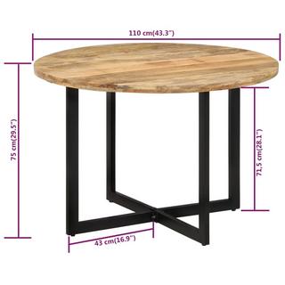 VidaXL Table à manger bois  