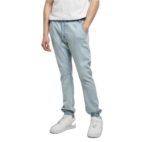 URBAN CLASSICS Pantaloni Jogger in Denim Lavorato a Maglia  