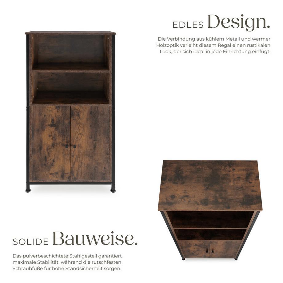 Tectake Highboard Doncaster Industrial Style Holz und Stahl  