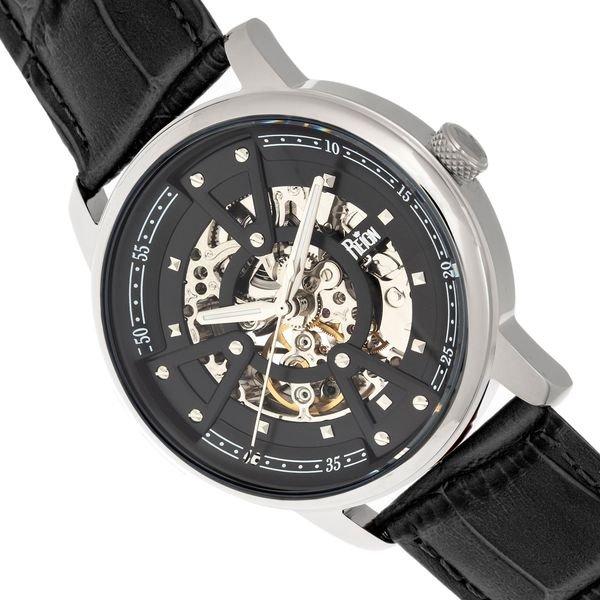 Reign  Montre Reign Belfour Squelette Automatique avec Bracelet en Cuir 