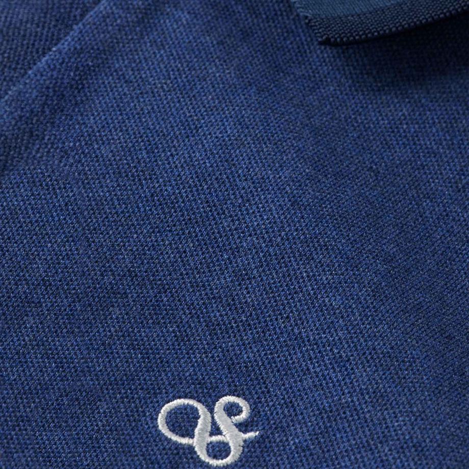 Scotch & Soda Melange Regular Fit Poloshirt  