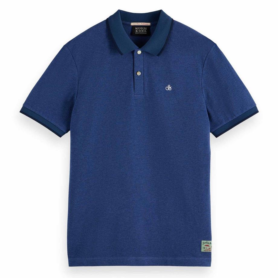 Poloshirt  1er Pack Bequem sitzend-Melange Regular Fit Polo