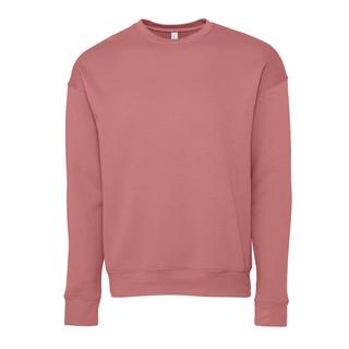 Bella + Canvas Fleece Sweatshirt mit überschnittenen Schultern  