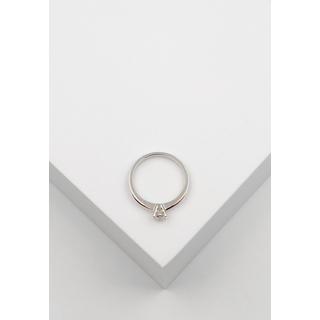 MUAU Schmuck  Solitaire Ring 750/18K Weissgold Diamant 0.20ct. 