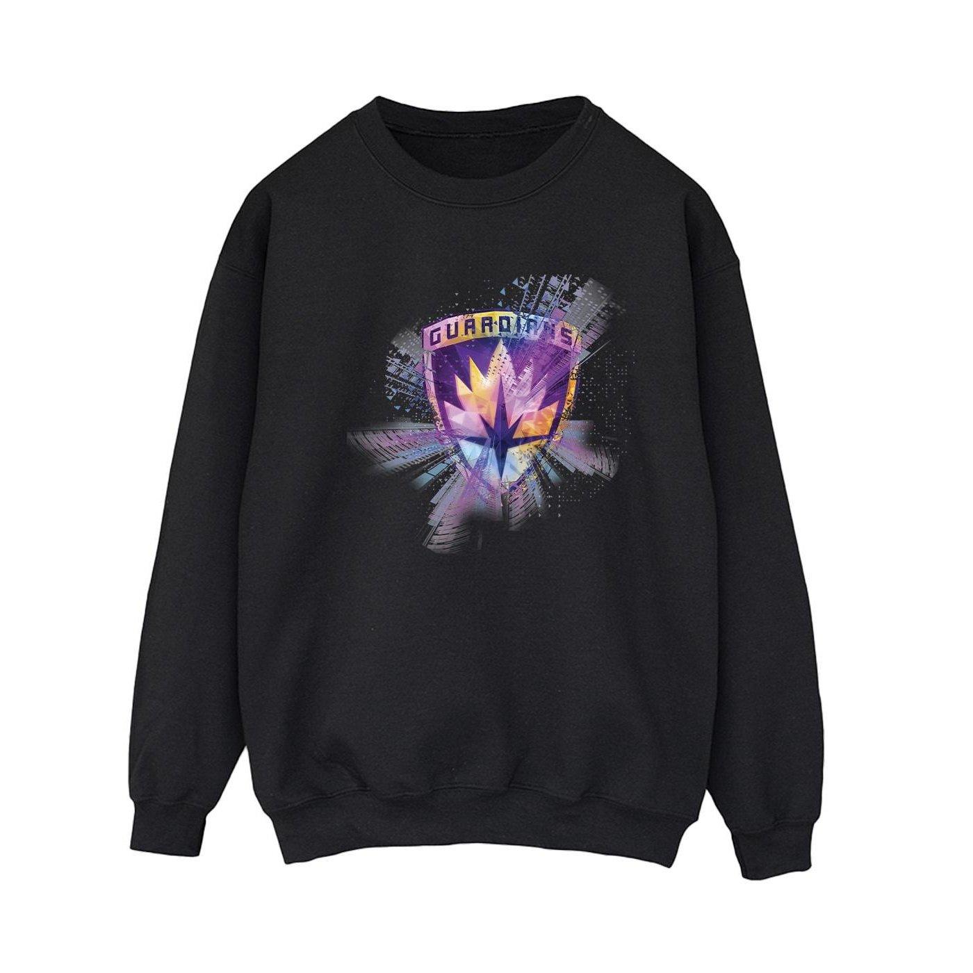 Image of Guardians Of The Galaxy Abstract Star Lord Sweatshirt Damen Schwarz L