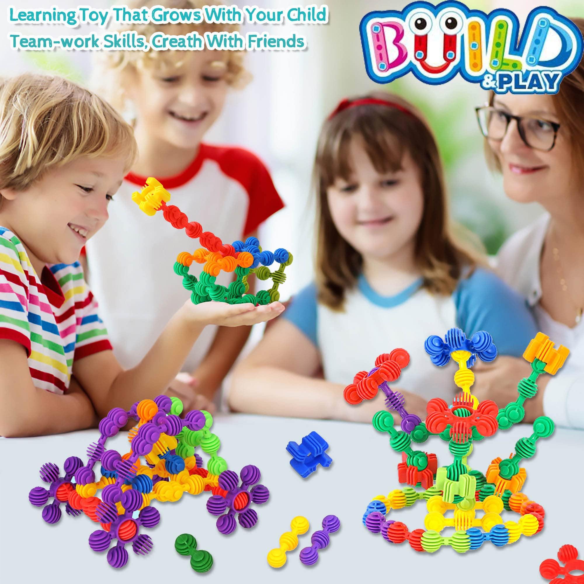 Activity-board  Kreatives Spielzeug-Baustein-Set - 100 PCS Puzzle-Spielzeug für Kinder erstellen 