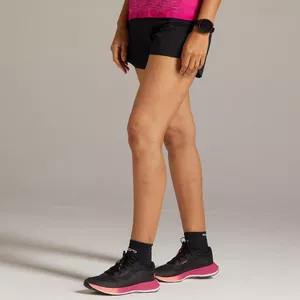 SHORT RUNNING FEMME LÉGER KIPRUN LIGHT NOIR