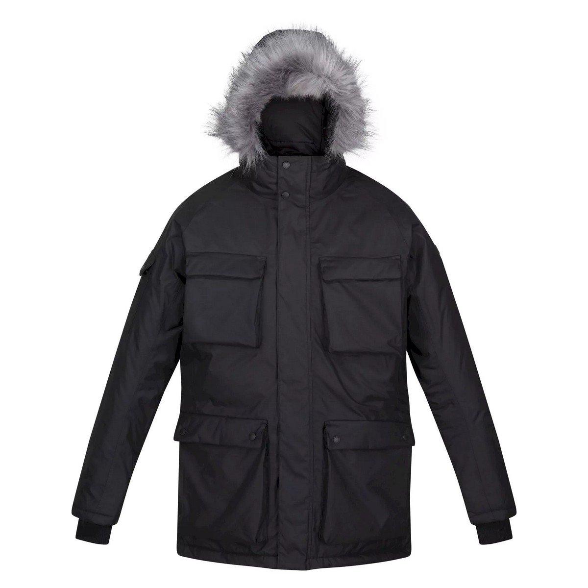 Image of Aziel Parka Wasserfest Herren Schwarz XL
