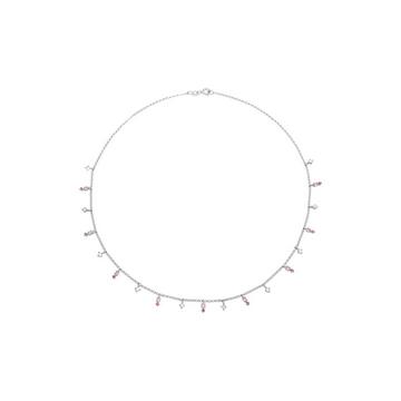 Halskette Kristall Pink