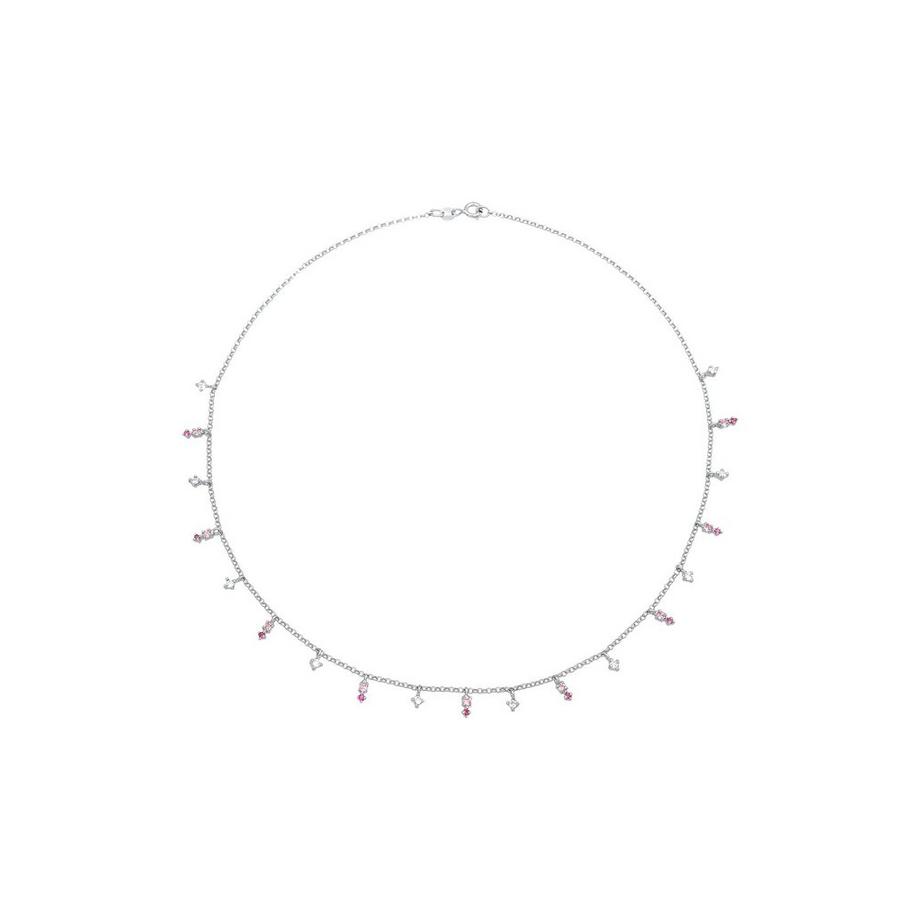 Halskette Kristall Pink