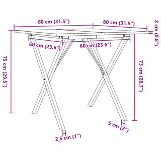 VidaXL tavolo da pranzo Legno di pino  