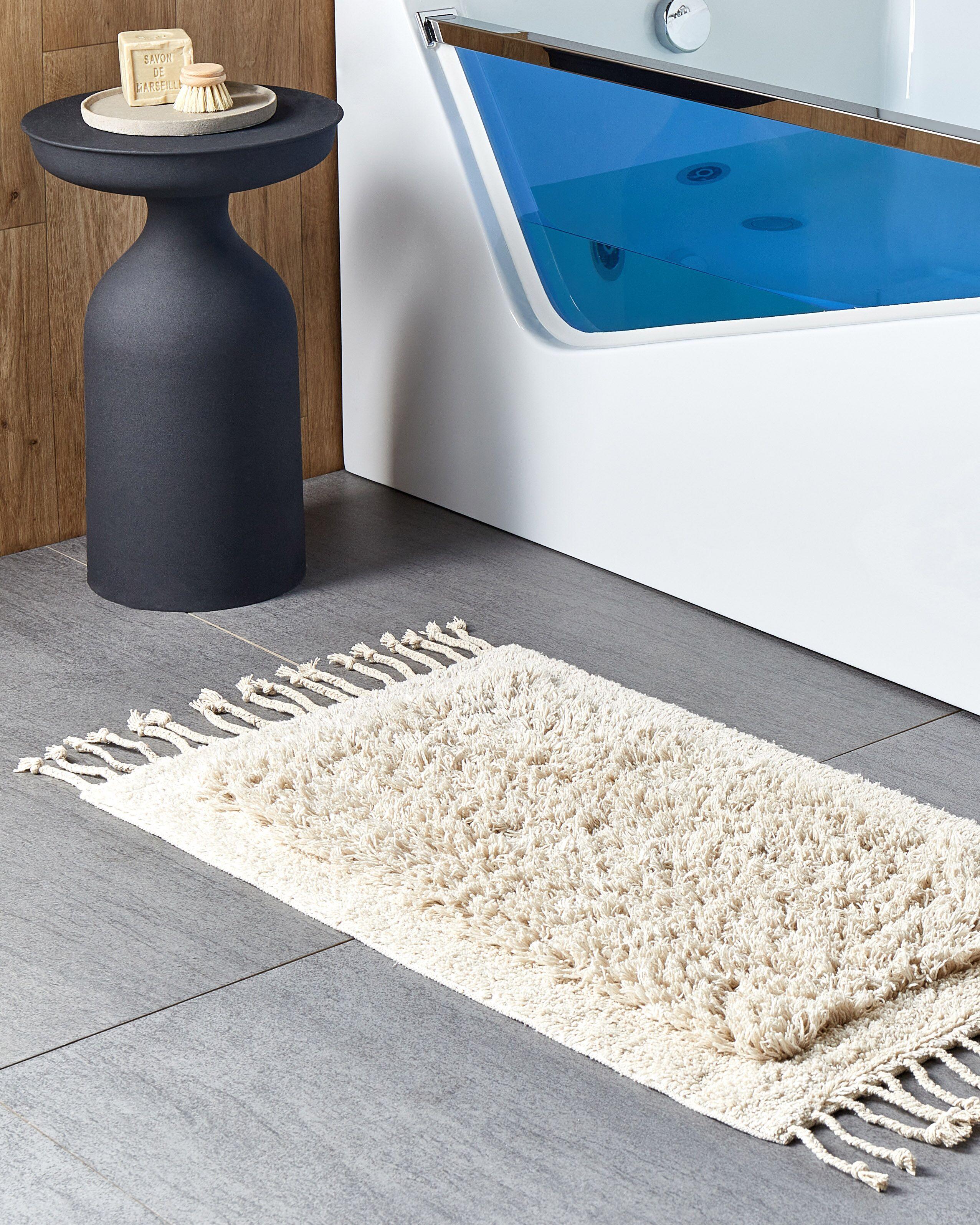 Beliani Tapis de bain en Coton Moderne OLTAN  