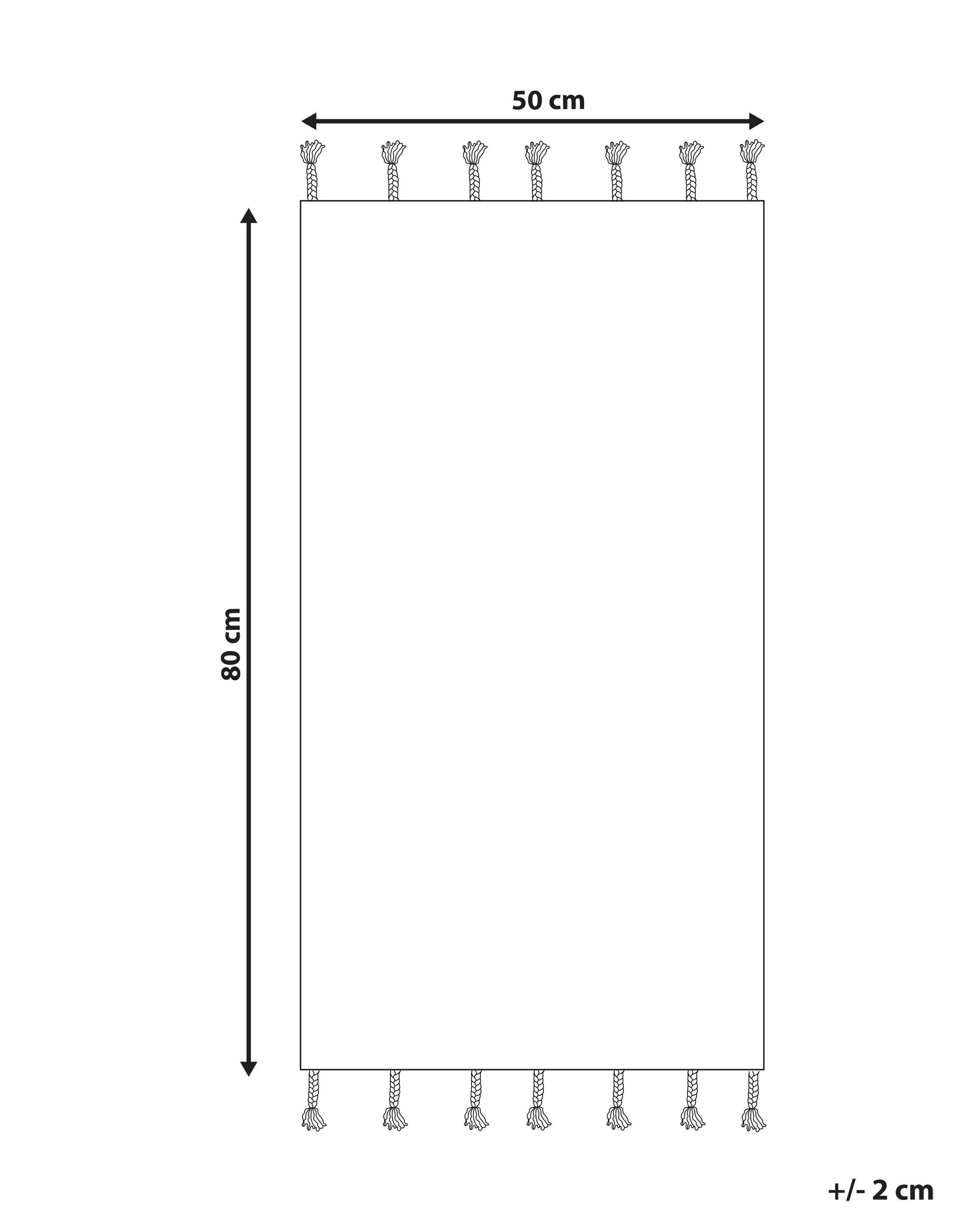 Beliani Tapis de bain en Coton Moderne OLTAN  