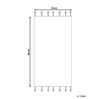 Beliani Tapis de bain en Coton Moderne OLTAN  