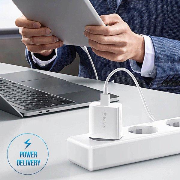 belkin  Chargeur secteur USB-C 25W Belkin Blanc 