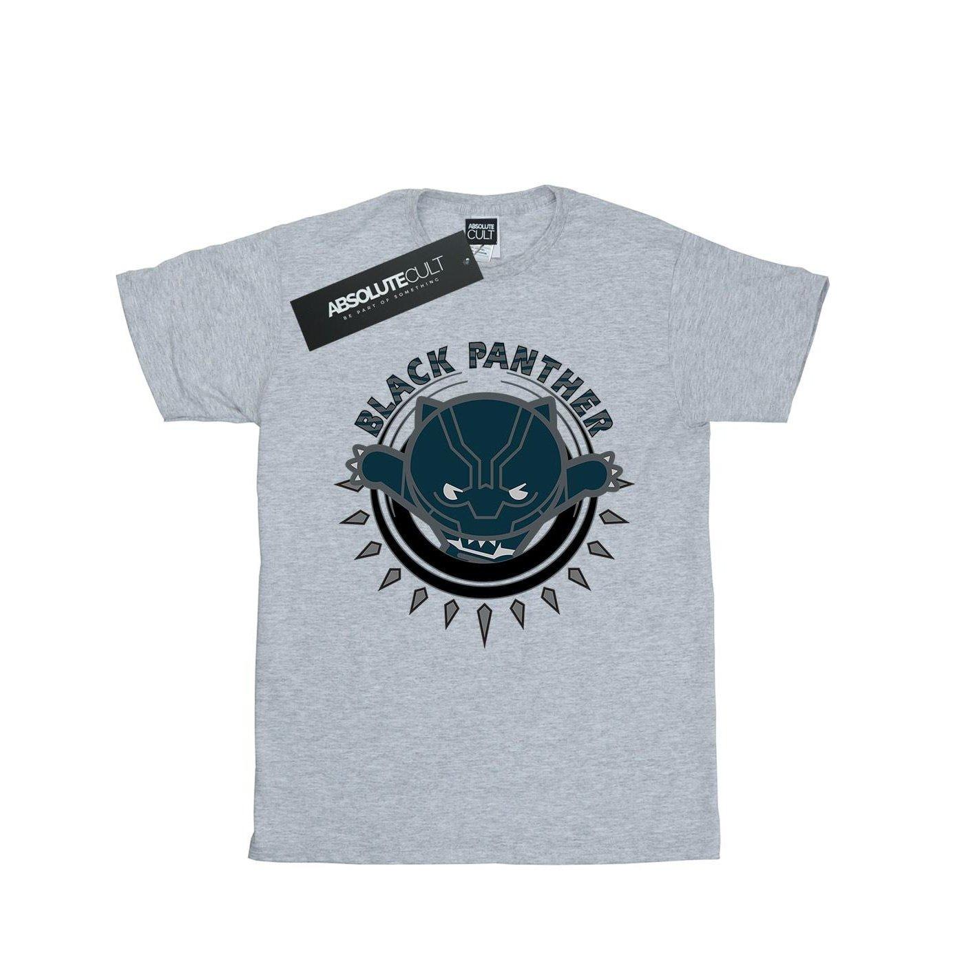 Image of Kawaii Black Panther Pounce Tshirt Damen Grau XL