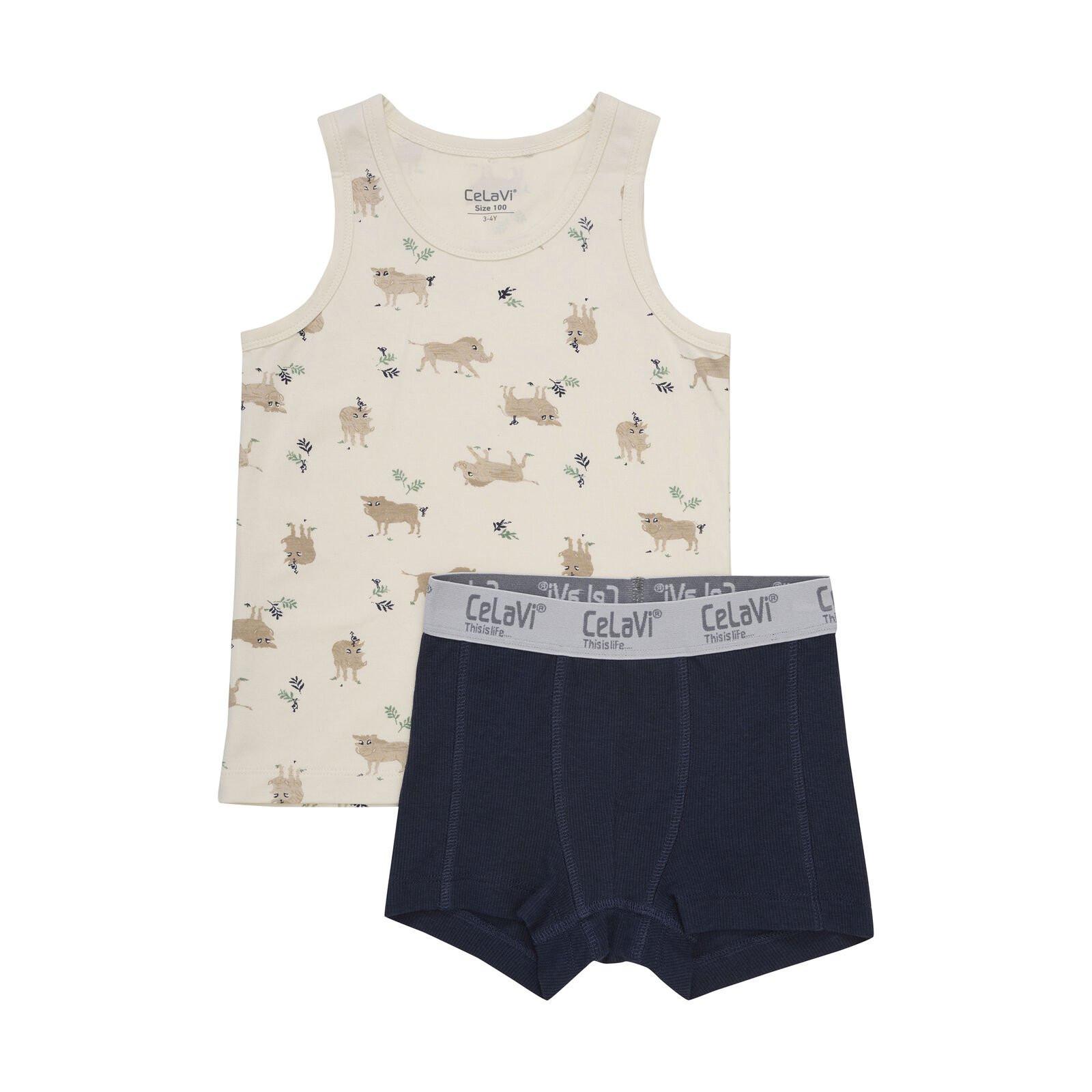 Image of Kinder Bambus Unterwäsche-set Naval Academy Jungen Multicolor 90