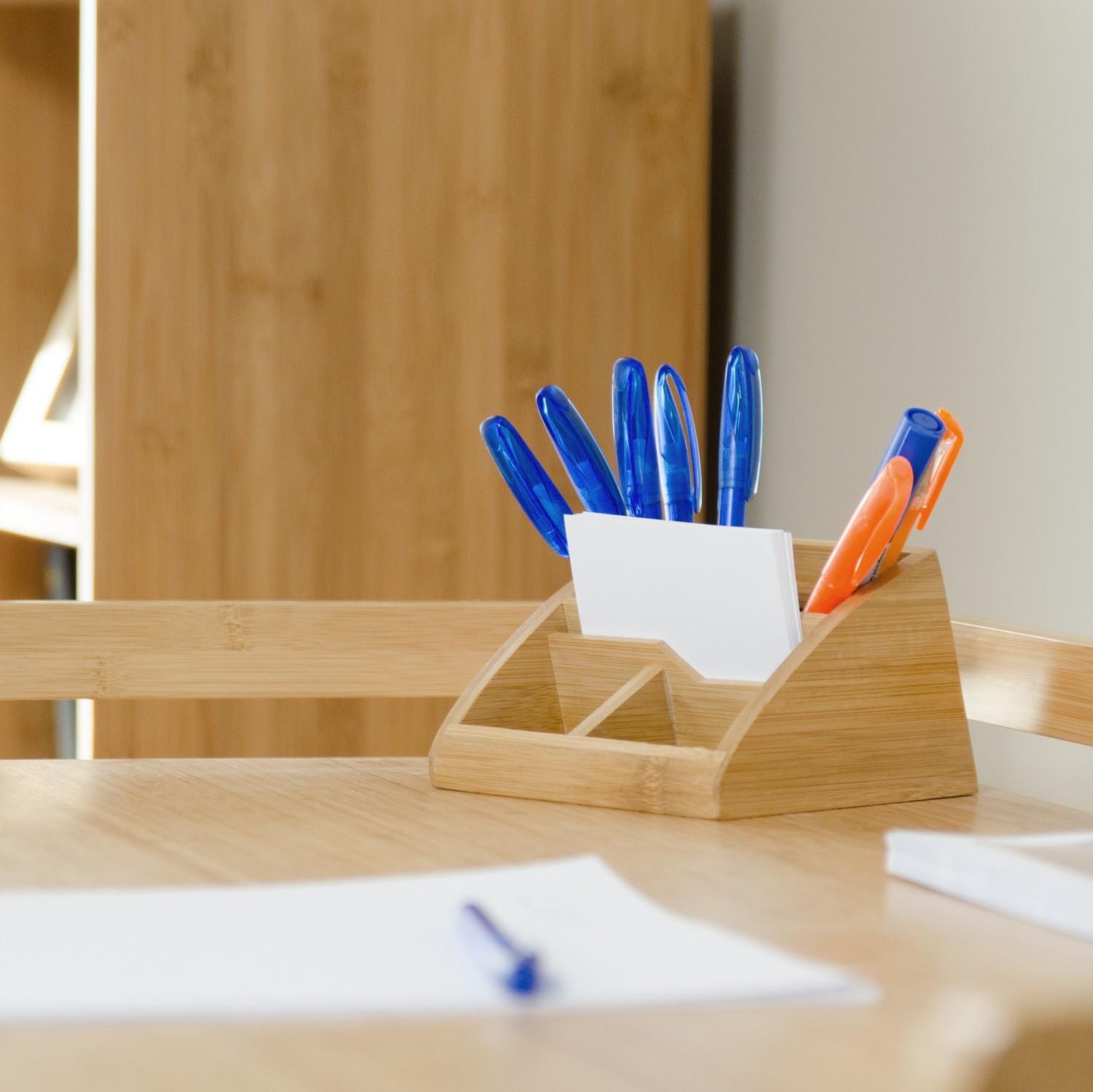 Northix Organisation de bureau en bambou  