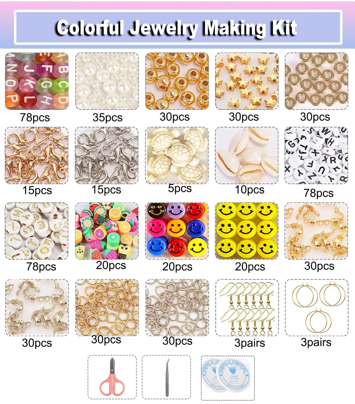 Activity-board  Perles à enfiler, 10000+pcs Clay Beads Set Heishi Beads Set Jewelry Polymer Clay Beads, DIY Bead Set for Bracelets Heishi Beads 