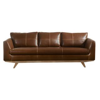 Vente-unique Ledersofa Vintage 3Sitzer ALEGAN  