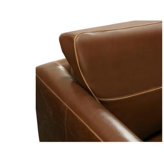 Vente-unique Ledersofa Vintage 3Sitzer ALEGAN  