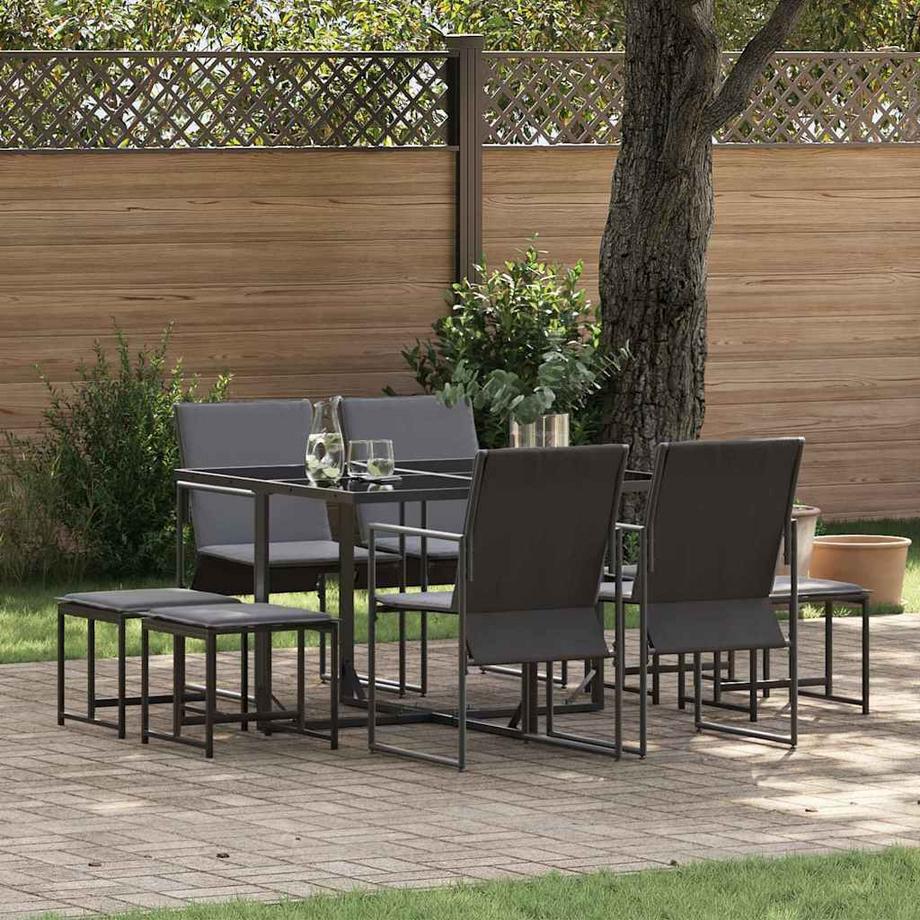 VidaXL Mobilier de jardin acier  